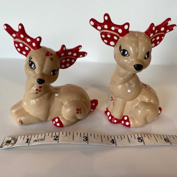 Vintage Kimple mold Quilted Reindeer figures Christmas decoration - Picture 9 of 13